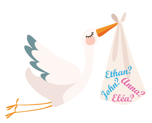 Le prénom du bébé: Essayez notre roulette de prénoms! - Trouver un prénom pour son enfant.
